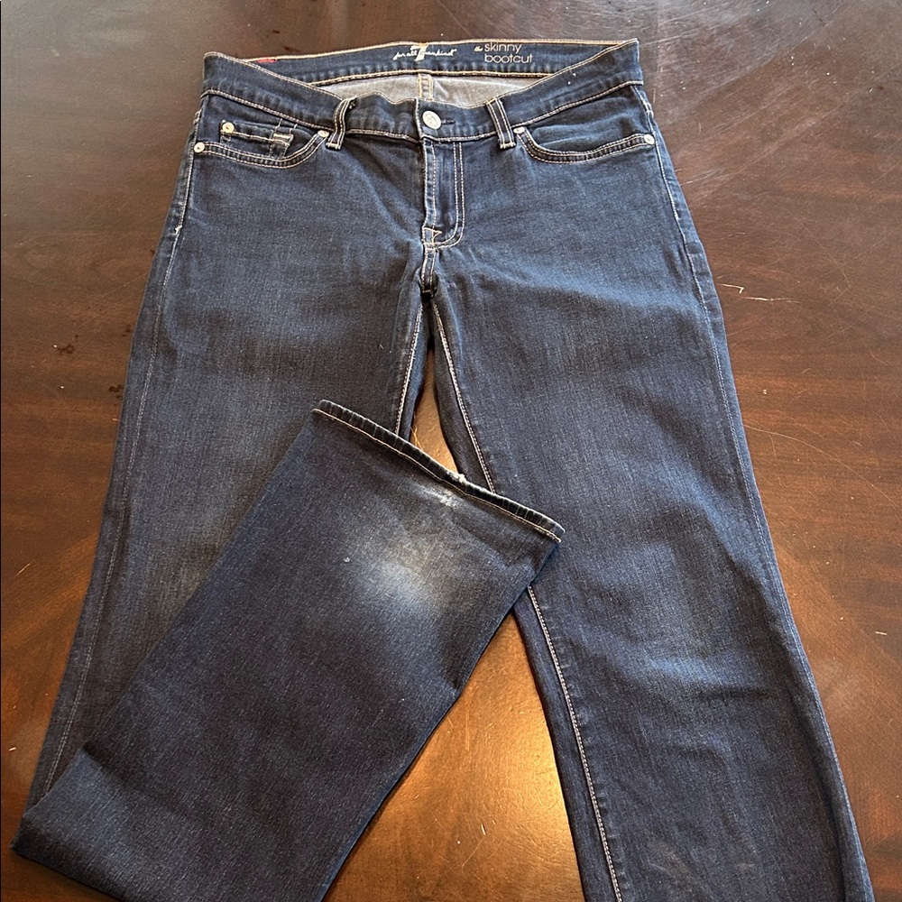 7 For All Mankind Dark Wash Bootcut Jeans